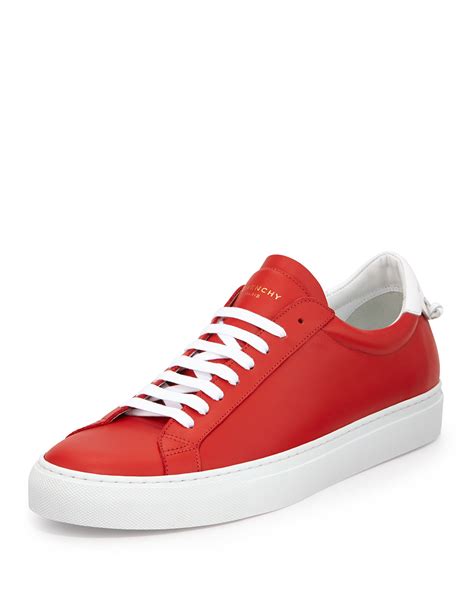 givenchy red suede sneakers|Givenchy shoe price.